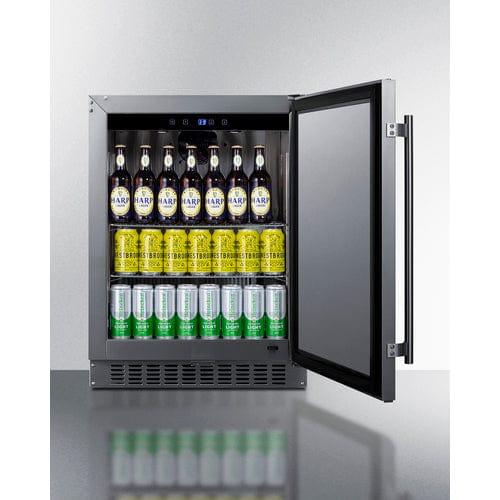 Summit Freezers Summit 24" Wide Built-In All-Refrigerator, ADA Compliant ASDS2413CSS