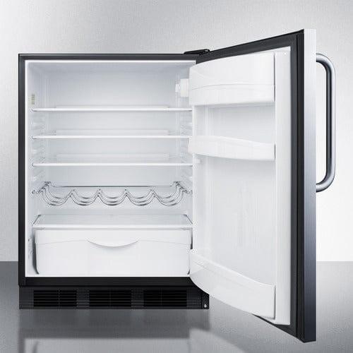 Summit Refrigerators Summit 24" Wide Built-In All-Refrigerator, ADA Compliant FF63BKCSSADA