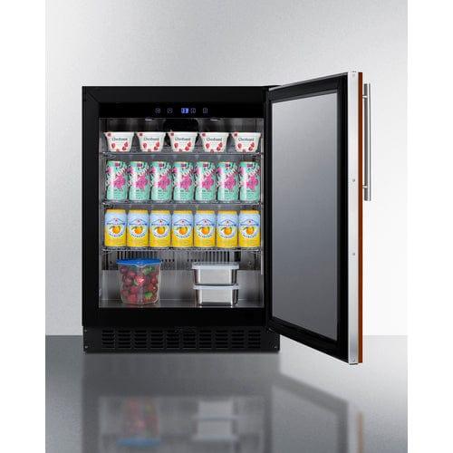 Summit Refrigerators Summit 24&quot; Wide Built-In All-Refrigerator, ADA Compliant (Panel Not Included) ASDS2413IF