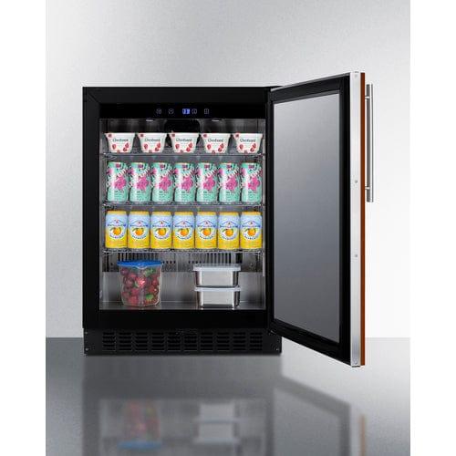 Summit Refrigerators Summit 24" Wide Built-In All-Refrigerator, ADA Compliant (Panel Not Included) ASDS2413IF
