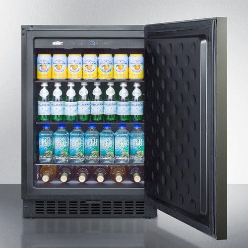 Summit Refrigerators Summit 24" Wide Built-In All-Refrigerator FF64BXKSHH