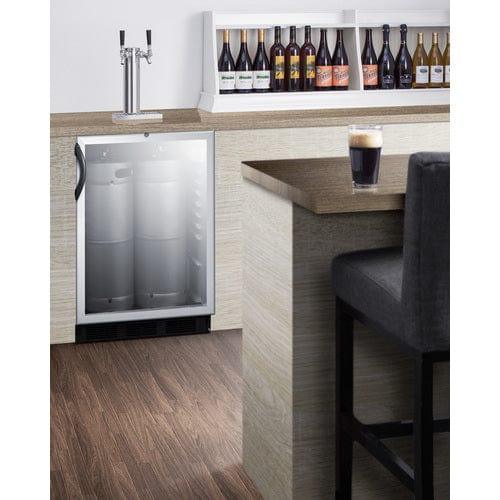 Summit Kegerator Summit 24&quot; Wide Built-In Beer Dispenser, ADA Compliant SBC56GBIADA