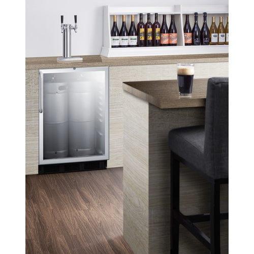 Summit Kegerator Summit 24" Wide Built-In Beer Dispenser, ADA Compliant SBC56GBICSSADA