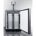 Summit Prefabricated Kitchens & Kitchenettes Summit 24" Wide Built-In Beer & Wine Kegerator, ADA Compliant (Panel Not Included)