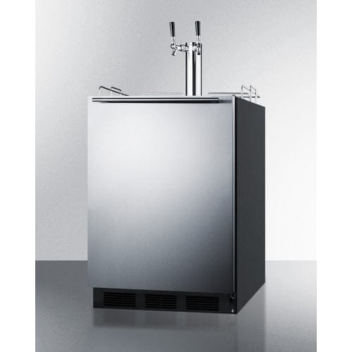 Summit Prefabricated Kitchens & Kitchenettes Summit 24" Wide Built-In Beer & Wine Kegerator, ADA Compliant