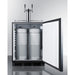 Summit Prefabricated Kitchens & Kitchenettes Summit 24" Wide Built-In Beer & Wine Kegerator, ADA Compliant
