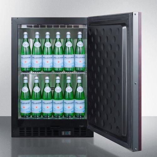 Summit Beverage Center Summit 24&quot; Wide Built-In Beverage Center (Panel Not Included) SCR610BLSDIF