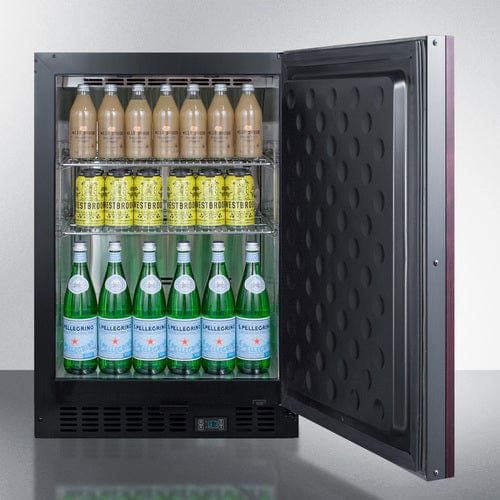 Summit Beverage Center Summit 24&quot; Wide Built-In Beverage Center (Panel Not Included) SCR610BLSDIF