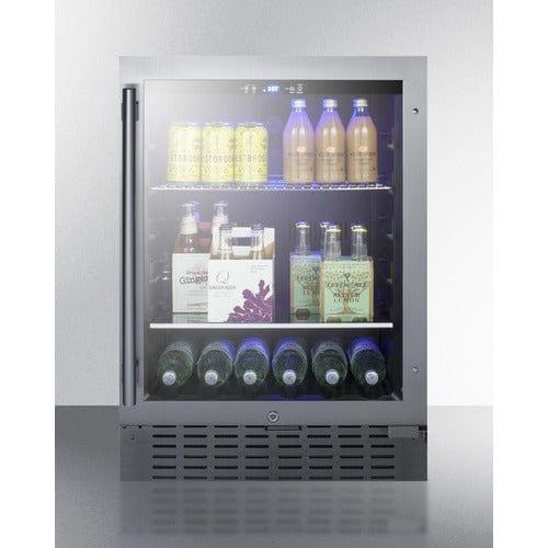 Summit Beverage Center Summit 24" Wide Built-In Beverage Cooler SCR2466BCSS