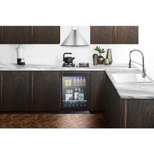 Summit Beverage Center Summit 24" Wide Built-In Beverage Cooler SCR2466BPNR