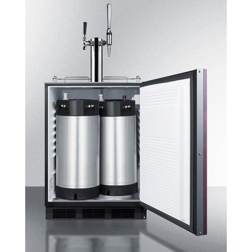 Summit Kegerator Summit 24&quot; Wide Built-In Coffee Kegerator, ADA Compliant (Panel Not Included) SBC58BLBIADAIFCMTWIN