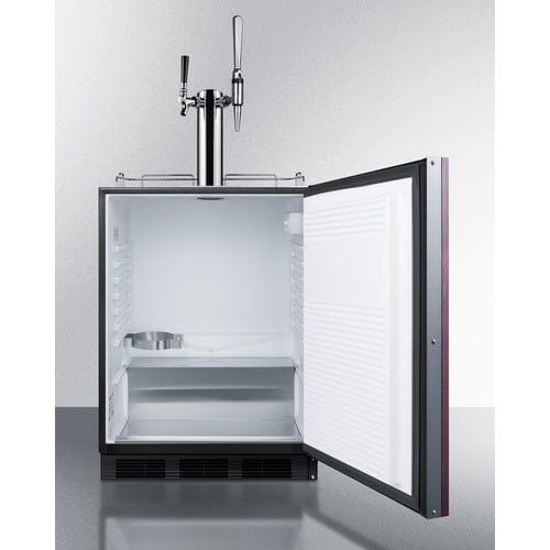 Summit Kegerator Summit 24&quot; Wide Built-In Coffee Kegerator, ADA Compliant (Panel Not Included) SBC58BLBIADAIFCMTWIN