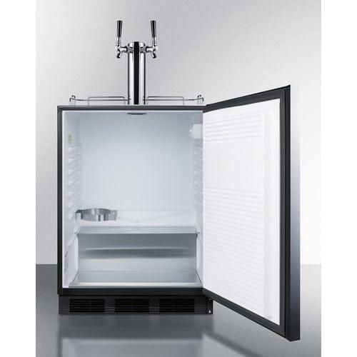 Summit Kegerator Summit 24" Wide Built-In Cold Brew Coffee Kegerator, ADA Compliant SBC58BLBIADACFTWIN