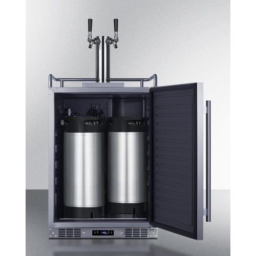 Summit Kegerator Summit 24" Wide Built-In Cold Brew Coffee Kegerator SBC682CFTWIN