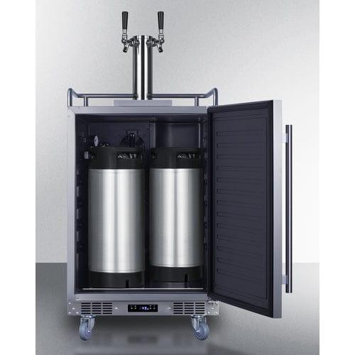 Summit Kegerator Summit 24" Wide Built-In Cold Brew Coffee Kegerator SBC682CFTWIN
