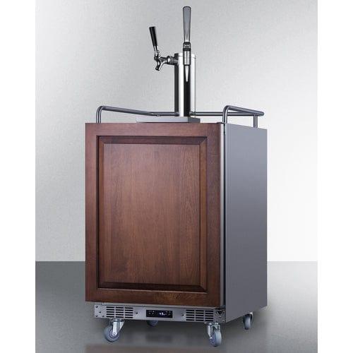 Summit Kegerator Summit 24" Wide Built-In Cold Brew/Nitro Coffee Kegerator (Panel Not Included) SBC682PNRCMTWIN