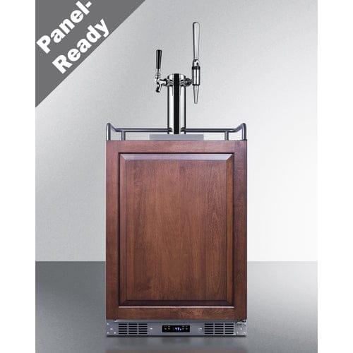 Summit Kegerator Summit 24" Wide Built-In Cold Brew/Nitro Coffee Kegerator (Panel Not Included) SBC682PNRCMTWIN