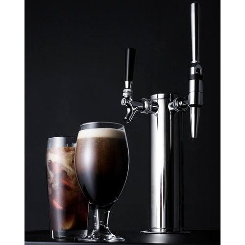 Summit Kegerator Summit 24" Wide Built-In Cold Brew/Nitro Coffee Kegerator (Panel Not Included) SBC682PNRCMTWIN