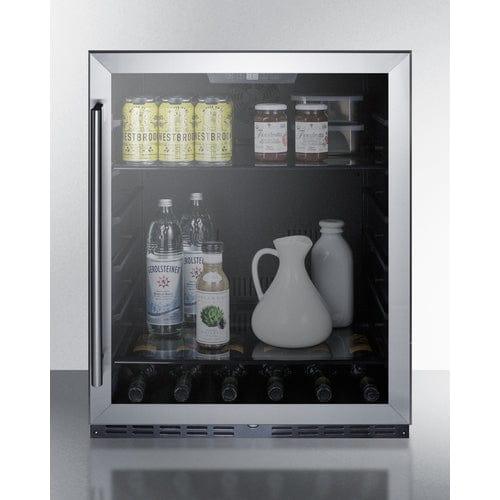 Summit Refrigerators Summit 24&quot; Wide Built-In Commercial Beverage Center, ADA Compliant AL57GCSS