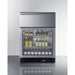 Summit All-Refrigerator Summit 24" Wide Built-In Commercial Beverage Refrigerator With Top Drawer SCR615TD