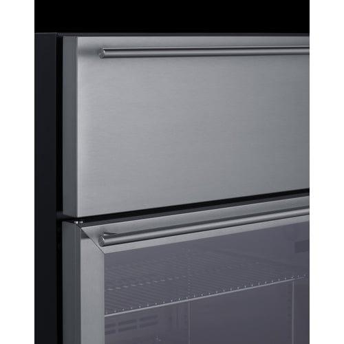 Summit All-Refrigerator Summit 24" Wide Built-In Commercial Beverage Refrigerator With Top Drawer SCR615TD