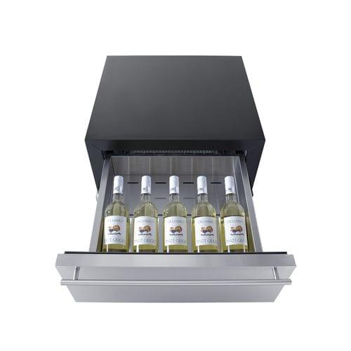Summit All-Refrigerator Summit 24" Wide Built-In Commercial Beverage Refrigerator With Top Drawer SCR615TD