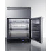 Summit All-Refrigerator Summit 24" Wide Built-In Commercial Beverage Refrigerator With Top Drawer SCR615TD