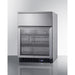 Summit All-Refrigerator Summit 24" Wide Built-In Commercial Beverage Refrigerator With Top Drawer SCR615TDCSS
