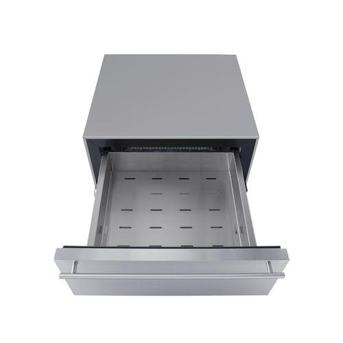 Summit All-Refrigerator Summit 24" Wide Built-In Commercial Beverage Refrigerator With Top Drawer SCR615TDCSS