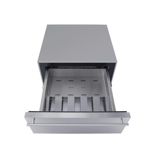 Summit All-Refrigerator Summit 24" Wide Built-In Commercial Beverage Refrigerator With Top Drawer SCR615TDCSS