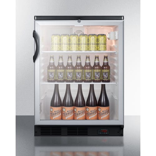 Summit All-Refrigerator Summit 24&quot; Wide Built-In Craft Beer Pub Cellar SCR600BGLBIDTPUB