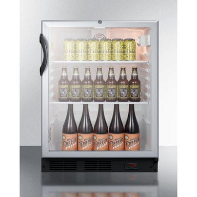 Summit All-Refrigerator Summit 24" Wide Built-In Craftr Beer Pub Cellar SCR600BGLBIDTPUBADA