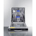 Summit Summit 24" Wide Built-In Dishwasher, ADA Compliant DW244SSADA