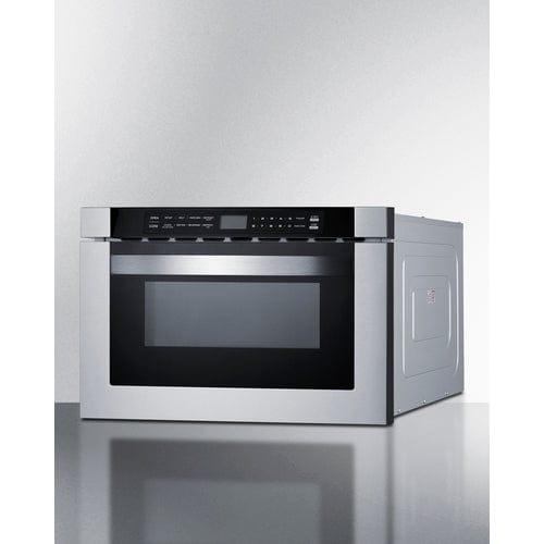 Summit Microwave Summit 24" Wide Built-In Drawer Microwave MDR245SS
