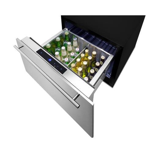 Summit Refrigerators Summit 24" Wide Built-In Drawer Refrigerator FF1DSS24