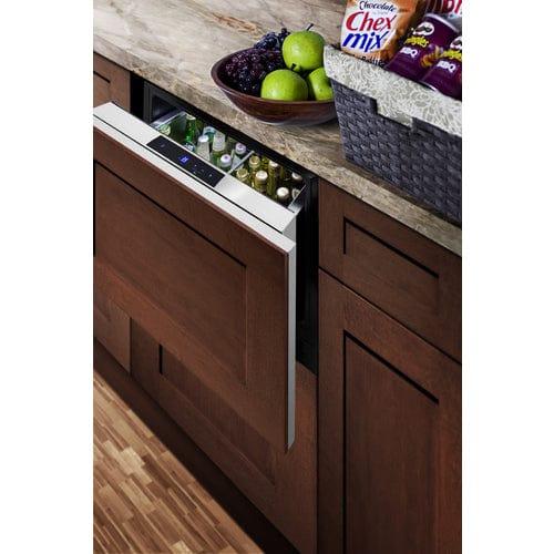 Summit Refrigerators Summit 24" Wide Built-In Drawer Refrigerator FF1DSS24