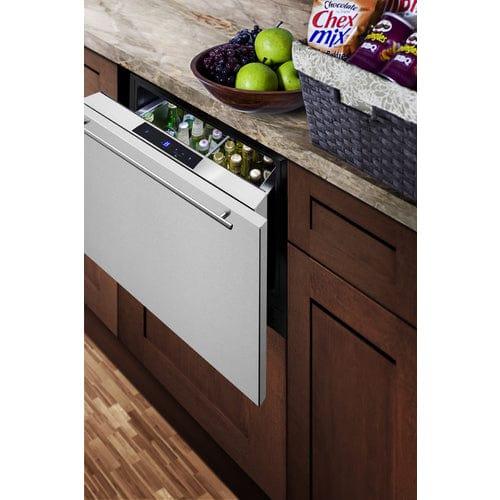 Summit Refrigerators Summit 24" Wide Built-In Drawer Refrigerator FF1DSS24