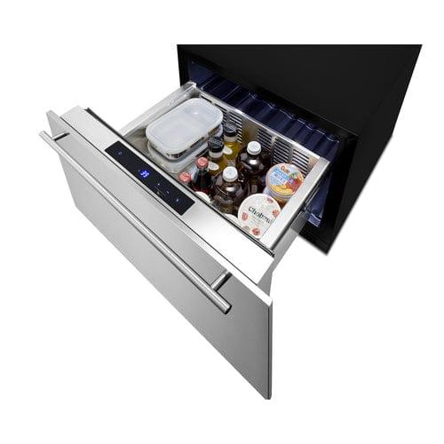 Summit Refrigerators Summit 24" Wide Built-In Drawer Refrigerator FF1DSS24