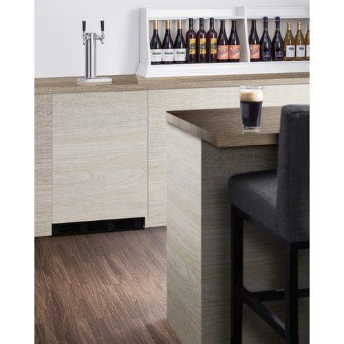 Summit Kegerator Summit 24&quot; Wide Built-In Kegerator, ADA Compliant (Panel Not Included) SBC58BLBIADAIF