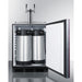 Summit Kegerator Summit 24" Wide Built-In Kegerator, ADA Compliant (Panel Not Included) SBC58BLBIADAIFCFTWIN