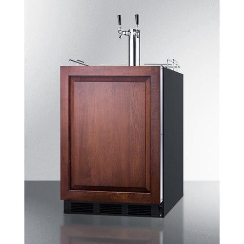 Summit Kegerator Summit 24" Wide Built-In Kegerator, ADA Compliant (Panel Not Included) SBC58BLBIADAIFCFTWIN