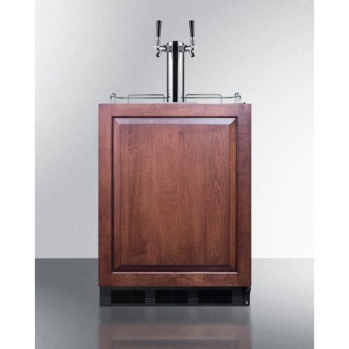 Summit Kegerator Summit 24" Wide Built-In Kegerator, ADA Compliant (Panel Not Included) SBC58BLBIADAIFCFTWIN