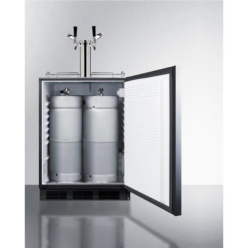 Summit Kegerator Summit 24" Wide Built-In Kegerator, ADA Compliant SBC58BLBIADALock