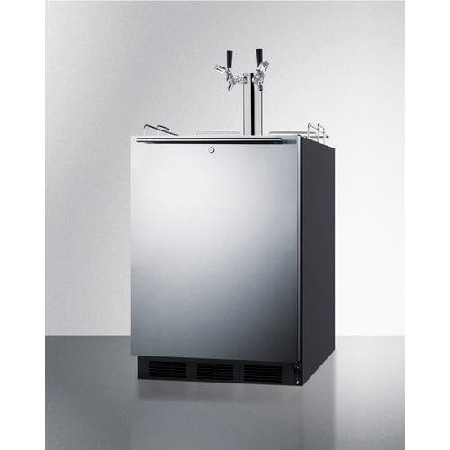 Summit Kegerator Summit 24&quot; Wide Built-In Kegerator, ADA Compliant SBC58BLBIADALock