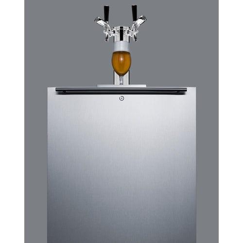 Summit Kegerator Summit 24" Wide Built-In Kegerator, ADA Compliant SBC58BLBIADALock