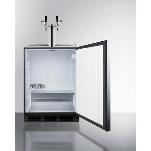 Summit Kegerator Summit 24" Wide Built-In Kegerator, ADA Compliant SBC58BLBIADALock