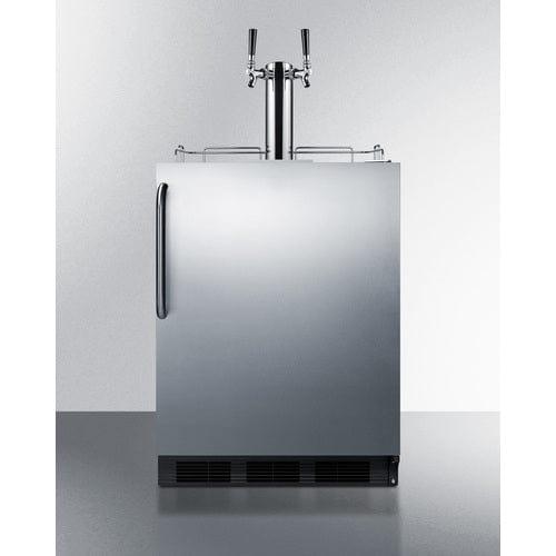 Summit Kegerator Summit 24&quot; Wide Built-In Kegerator, ADA Compliant SBC58BLBICSSADA