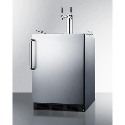 Summit Kegerator Summit 24&quot; Wide Built-In Kegerator, ADA Compliant SBC58BLBICSSADA