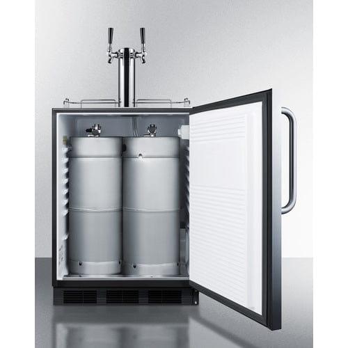 Summit Kegerator Summit 24" Wide Built-In Kegerator, ADA Compliant SBC58BLBICSSADA