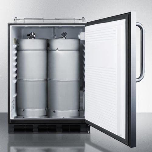 Summit Kegerator Summit 24" Wide Built-In Kegerator, ADA Compliant SBC58BLBICSSADANK